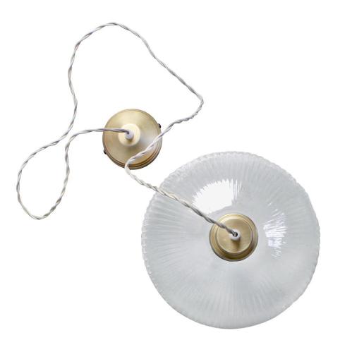 Taklampa Greta Rand Stor Klar/Antik Mässing - Ø30 x H21 cm - www.frokenfraken.se