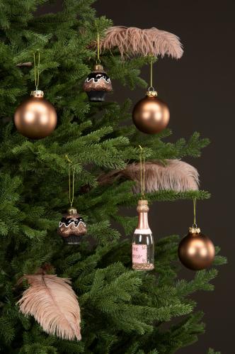 Julkula - Glas - Cognac - 8 cm - 16-pack - www.frokenfraken.se
