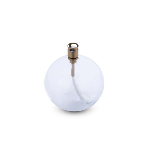 Oljelampa - Glas - Rund Boll - Mässing - Ø9 cm - www.frokenfraken.se