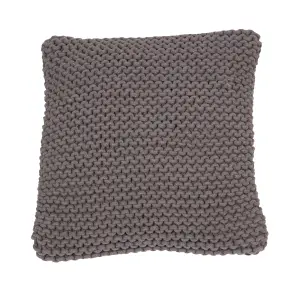 Kuddfodral - Stickat - Grå - 45 X 45 cm - www.frokenfraken.se