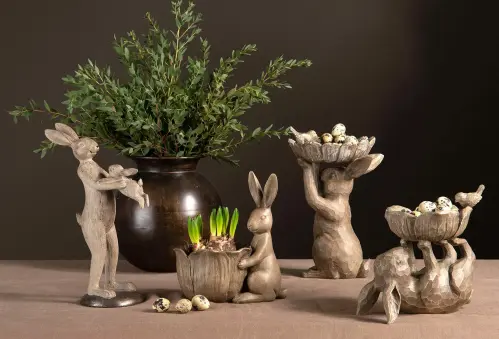 Skål - Sittande Hare - 21 cm - www.frokenfraken.se