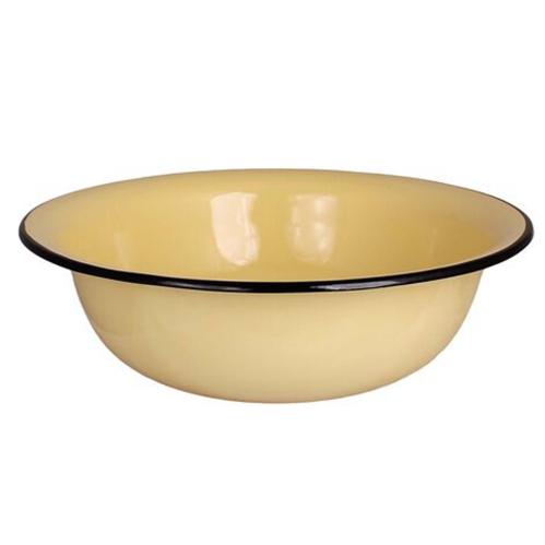 Tvättfat - Emils Emalj 9L Gul - Ø 40 x 13 cm - www.frokenfraken.se