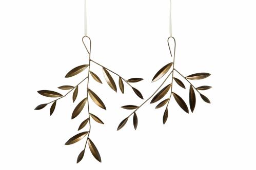 Olivkvistar - 2-pack - Dekoration - Antik mässing - www.frokenfraken.se