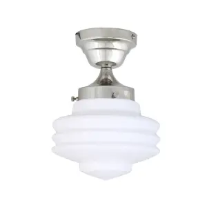 Taklampa - Valter - Silver/Vit - Ø20 x H29 cm - www.frokenfraken.se