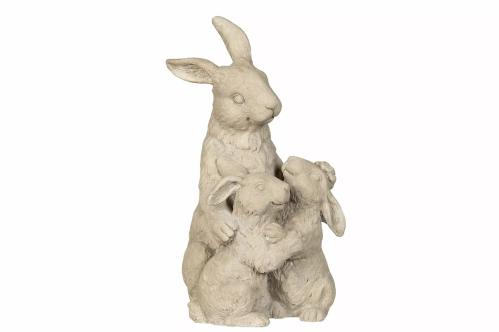 Påskdekoration - Harfamilj - 32 x 18 cm - www.frokenfraken.se