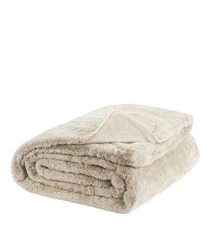 Pläd - Celine - Cream - Fuskpäls - 127 x 150 cm - www.frokenfraken.se