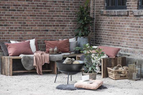 Kuddfodral - Sammet - Rust - 72 x 52 cm - www.frokenfraken.se