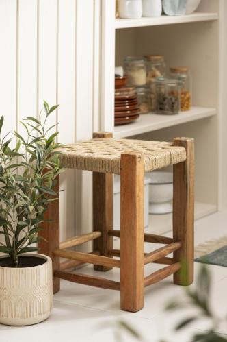Pall - Träram med jutesits - 46 cm - www.frokenfraken.se