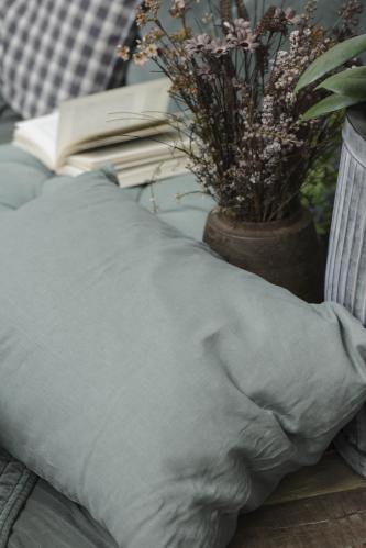 Kuddfodral Linne - Dusty Petrol - 40 x 60 cm - www.frokenfraken.se
