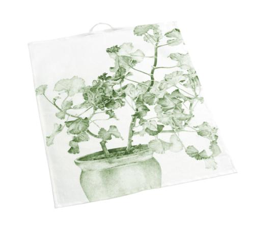 Kökshanduk - Grön Pelargon - 47 x 60 cm - www.frokenfraken.se