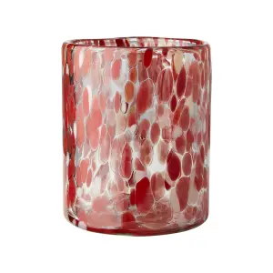 Värmeljushållare M - Röd - Ø10 x 12 cm - www.frokenfraken.se