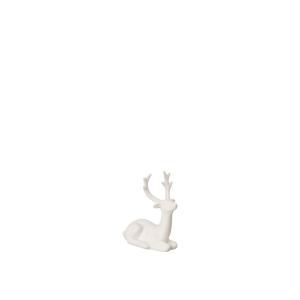 Hjort - Vit - 7 x 3 x 9 cm - www.frokenfraken.se