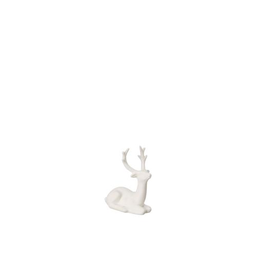 Hjort - Vit - 7 x 3 x 9 cm - www.frokenfraken.se