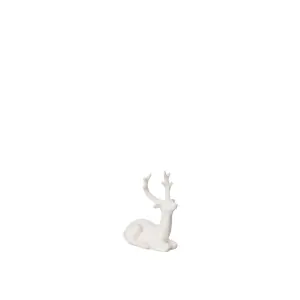 Hjort - Vit - 7 x 3 x 9 cm - www.frokenfraken.se