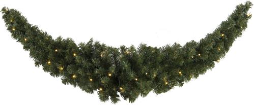 Grön girlang - med belysning - 150 cm - www.frokenfraken.se