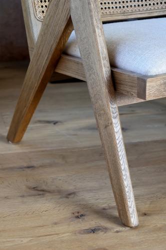 Loungestol med stoppad sits - 77 x 65 x 70 cm - www.frokenfraken.se