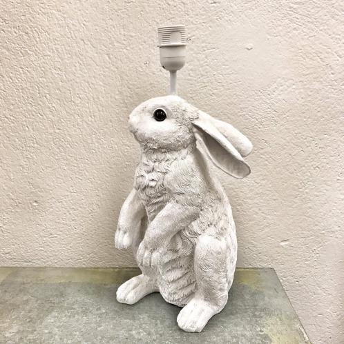 Lampfot - Kanin - Vit - 44 cm - www.frokenfraken.se