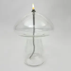 Oljelampa XL - Glas - Mushroom - Glas - Ø14 x 18 cm - www.frokenfraken.se
