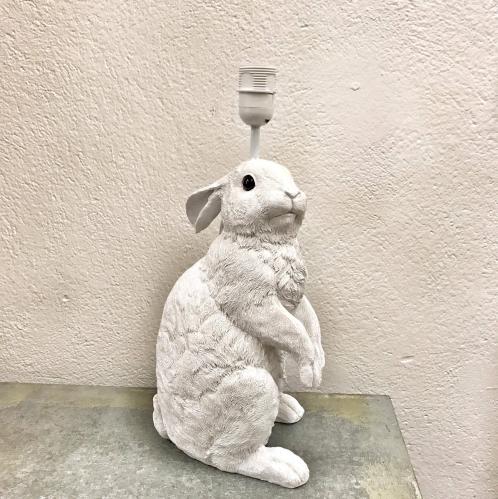 Lampfot - Kanin - Vit - 44 cm - www.frokenfraken.se