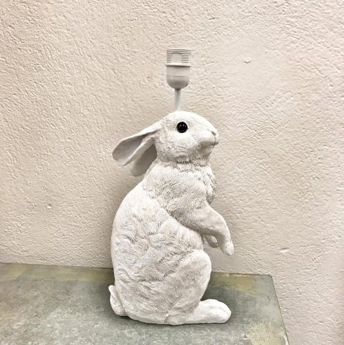 Lampfot - Kanin - Vit - 44 cm - www.frokenfraken.se