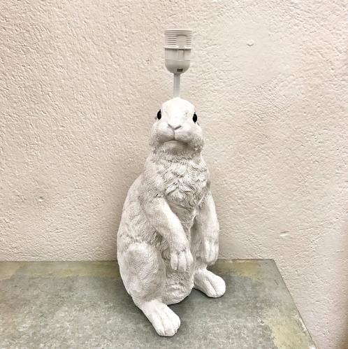 Lampfot - Kanin - Vit - 44 cm - www.frokenfraken.se