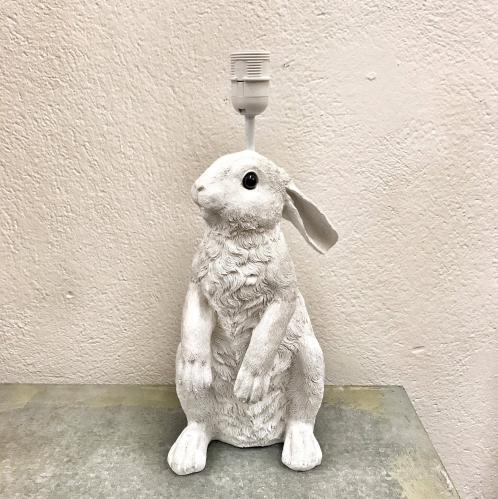 Lampfot - Kanin - Vit - 44 cm - www.frokenfraken.se
