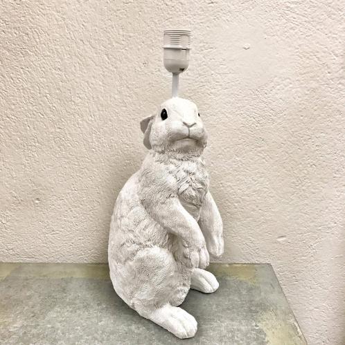 Lampfot - Kanin - Vit - 44 cm - www.frokenfraken.se