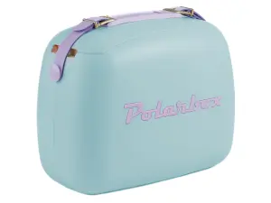 Polarbox Kylväska - 2st matlådor - Retro - Ljusblå - 6 Liter - www.frokenfraken.se