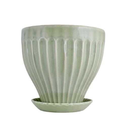 Kruka Anna 30 cm Ljusgrön - Ø30 x H27,5 cm - www.frokenfraken.se