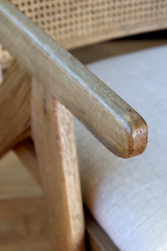 Loungestol med stoppad sits - 77 x 65 x 70 cm - www.frokenfraken.se