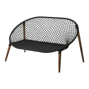 Soffa - Svart - 145 x 40 x 53 cm - www.frokenfraken.se