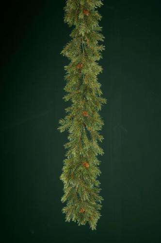 Grangirlang - Grön med kottar - 180 cm - www.frokenfraken.se