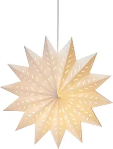 Alfa Julstjärna - Vit 60cm - www.frokenfraken.se