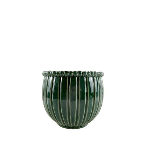 Kruka Vera 17 cm - Grön - Ø17 x H17 cm - www.frokenfraken.se