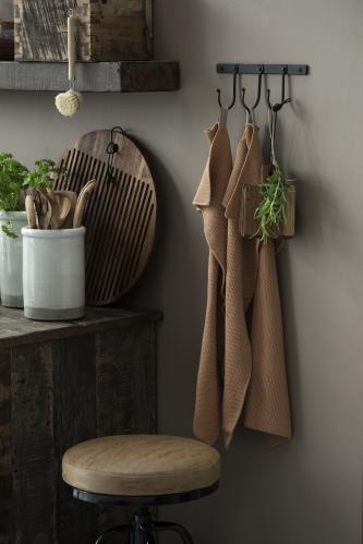 Pallar - Metall/Läder - Justerbar höjd - 2-pack - www.frokenfraken.se