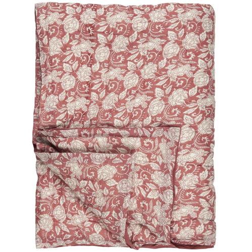Pläd - Quilt - Blommig - Faded Rose - 130 x 170 cm - www.frokenfraken.se