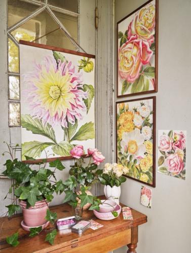 Poster - Vintage - Rosor - 18 x 24 cm - www.frokenfraken.se
