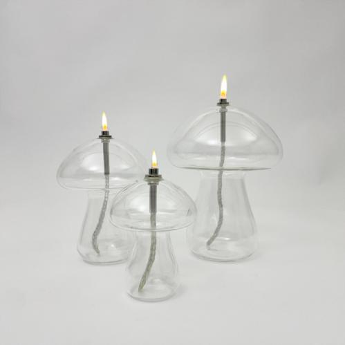 Oljelampa XL - Glas - Mushroom - Glas - Ø14 x 18 cm - www.frokenfraken.se