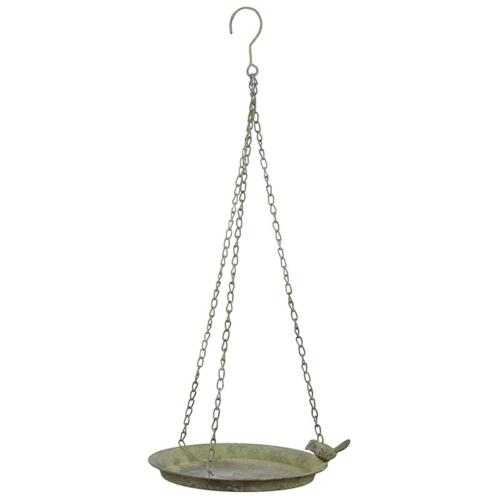 Fågelbad - Hängande - Antik Metall -Grön - Ø24 cm - www.frokenfraken.se