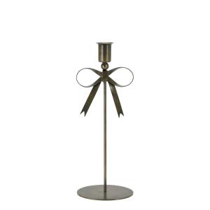 Ljusstake med Rosett - Järn - 27 cm - www.frokenfraken.se