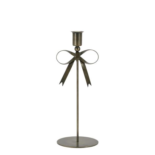 Ljusstake med Rosett - Järn - 27 cm - www.frokenfraken.se
