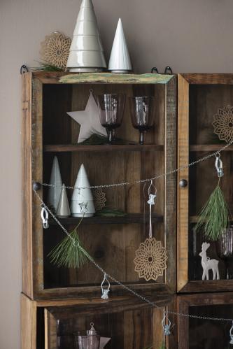 Väggskåp med 2 hyllor och Glaslåda UNIKA - 40 X 60 X 15 CM - www.frokenfraken.se