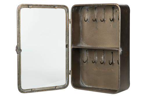 Nyckelskåp - Antik Mässing - 28 x 11 x 40 cm - www.frokenfraken.se