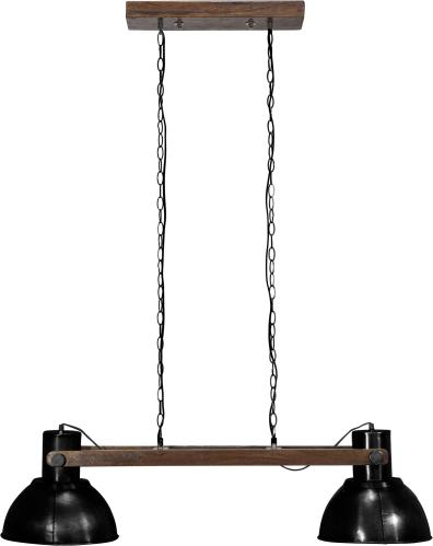 Taklampa - Industri Dubbel - Ashby Pale Black - 110 cm - www.frokenfraken.se
