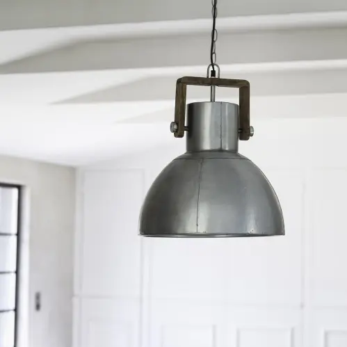 Taklampa - Ashby - Pale Silver - Ø29 cm - www.frokenfraken.se