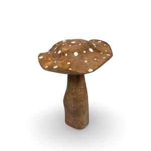 Flugsvamp - Trä Brun - 18 x 12 cm - www.frokenfraken.se