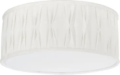 Taklampa - Plafond - Plissé - Vit/Veckad - Ø45 cm - www.frokenfraken.se