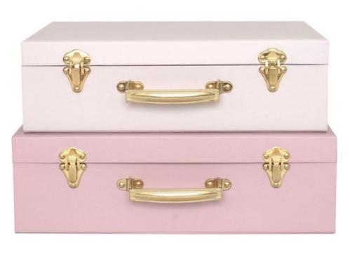Koffert - Rosa - 34 x 10 x 25 cm - www.frokenfraken.se