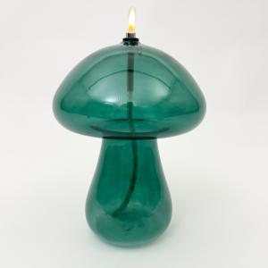 Oljelampa XL - Mushroom - Grön - Ø14 x 18 cm - www.frokenfraken.se