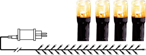 Ljusslinga - Utomhus - 540 st led varmvit - 11 meter - www.frokenfraken.se